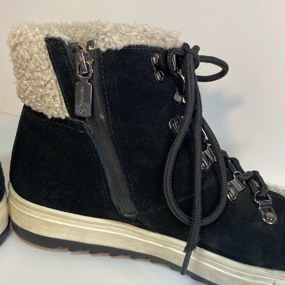 Blondo Shylo Black Suede Waterproof High-Top Lace-Up Sneaker/Booties Women 9 - Picture 9 of 12